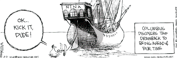 Non Sequitur on Monday February 21, 2000 Comic Strip