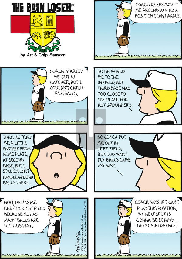 The Born Loser on Sunday August 16, 2020 Comic Strip