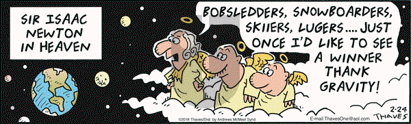 Frank and Ernest on Saturday February 24, 2018 Comic Strip