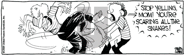 The Buckets on Saturday August 4, 2001 Comic Strip