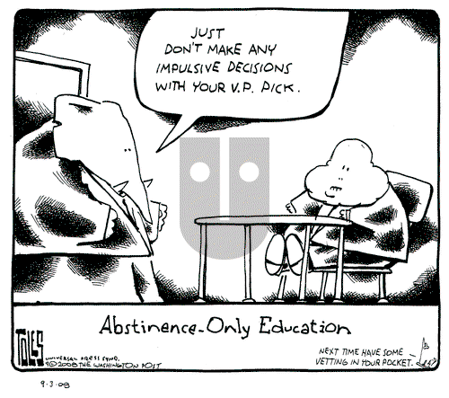 Tom Toles on Wednesday September 3, 2008 Comic Strip