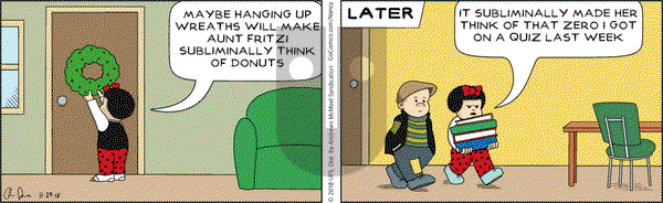 Nancy on Thursday November 29, 2018 Comic Strip