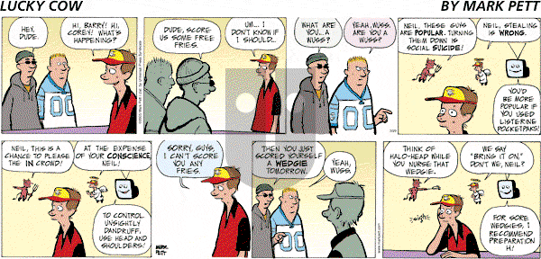 Lucky Cow on Sunday March 20, 2005 Comic Strip