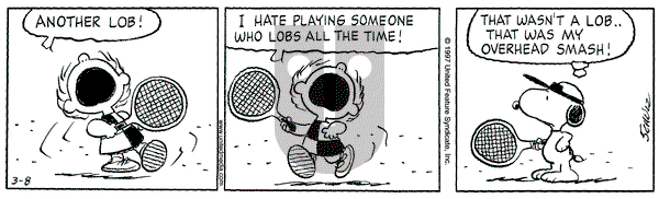 Peanuts on Saturday March 8, 1997 Comic Strip