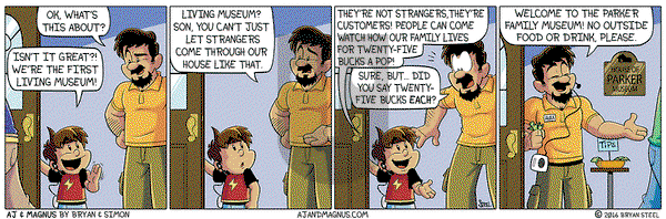 AJ and Magnus - Monday August 8, 2016 Comic Strip