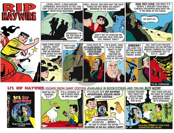 Rip Haywire on Sunday October 23, 2016 Comic Strip