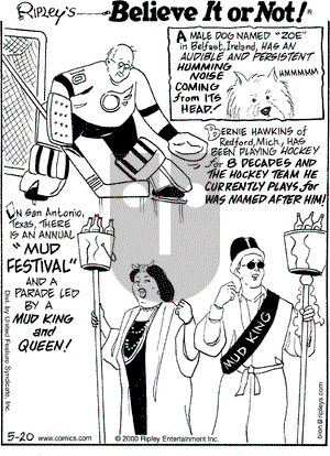 Ripley's Believe It or Not on Saturday May 20, 2000 Comic Strip