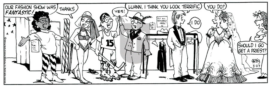 Luann - Monday March 27, 1995 Comic Strip