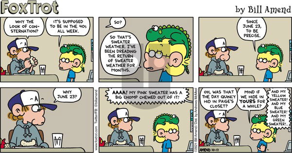 FoxTrot - Sunday October 17, 2021 Comic Strip