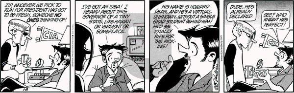 Doonesbury on Wednesday January 8, 2003 Comic Strip