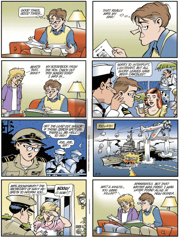 Doonesbury - Sunday August 14, 2005 Comic Strip