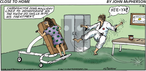 Close to Home on Sunday January 16, 2011 Comic Strip