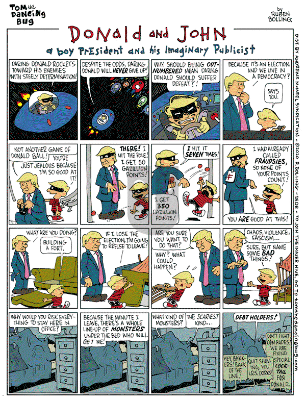 Tom the Dancing Bug on Friday October 2, 2020 Comic Strip