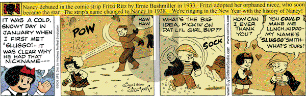 Nancy on Monday January 8, 2018 Comic Strip