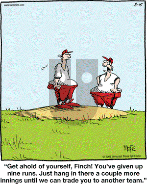 In the Bleachers on Wednesday August 15, 2001 Comic Strip