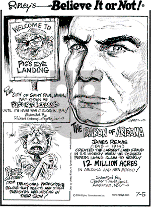 Ripley's Believe It or Not on Wednesday July 5, 2006 Comic Strip