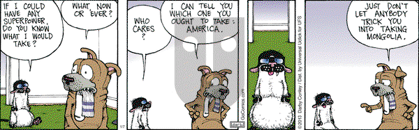 Get Fuzzy on Monday January 7, 2013 Comic Strip