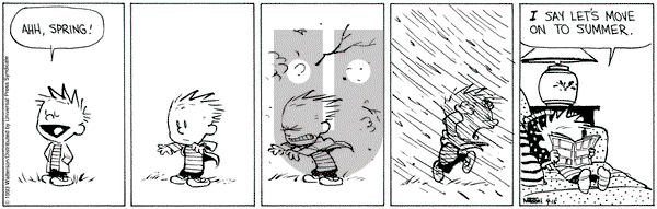 Calvin and Hobbes on Thursday April 15, 1993 Comic Strip