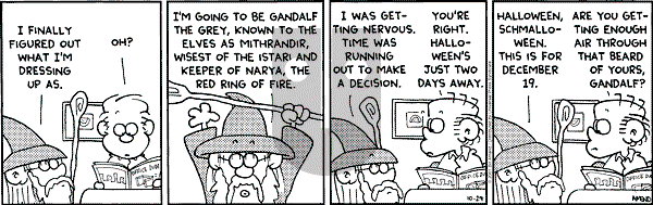 FoxTrot on Monday October 29, 2001 Comic Strip