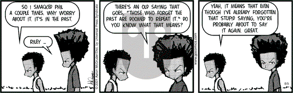 The Boondocks on Saturday March 8, 2014 Comic Strip