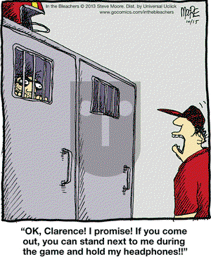 In the Bleachers on Tuesday October 15, 2013 Comic Strip