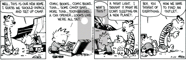Calvin and Hobbes - Thursday September 22, 1988 Comic Strip
