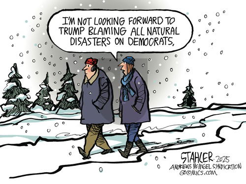 Jeff Stahler on Sunday January 12, 2025 Comic Strip