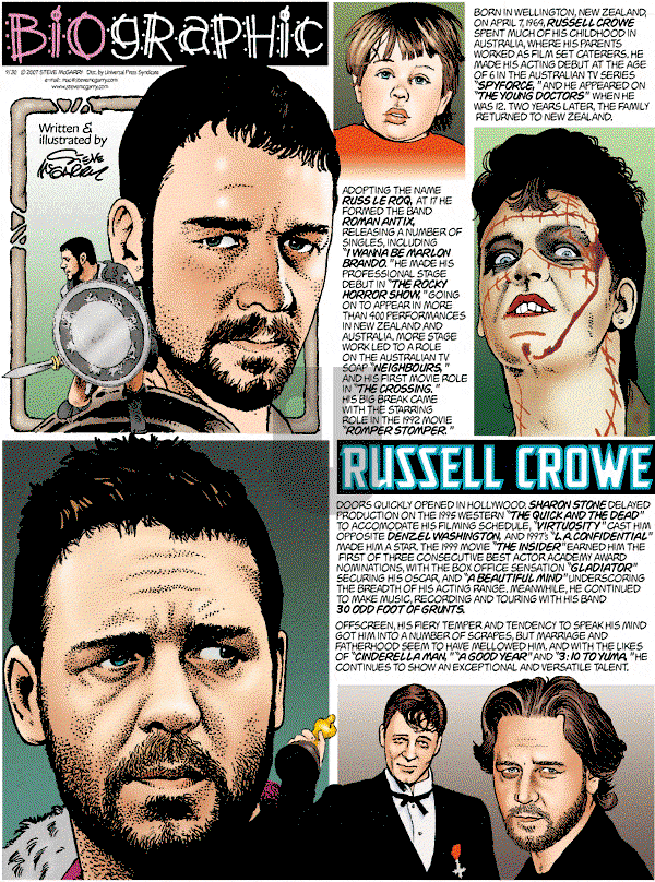Biographic on Sunday September 30, 2007 Comic Strip