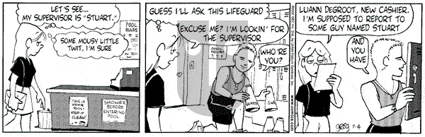 Luann on Wednesday August 2, 2000 Comic Strip