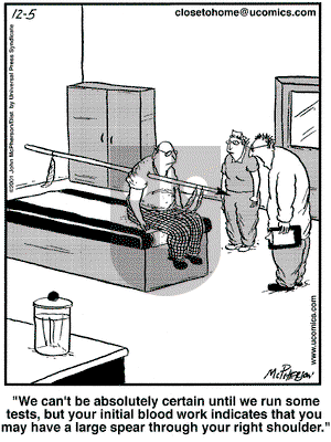 Close to Home on Wednesday December 5, 2001 Comic Strip