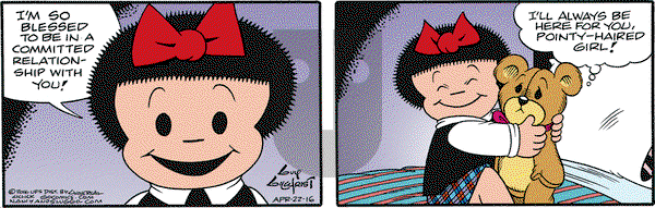 Nancy on Friday April 22, 2016 Comic Strip