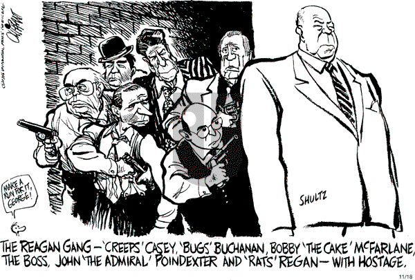 Pat Oliphant - Tuesday November 18, 1986 Comic Strip