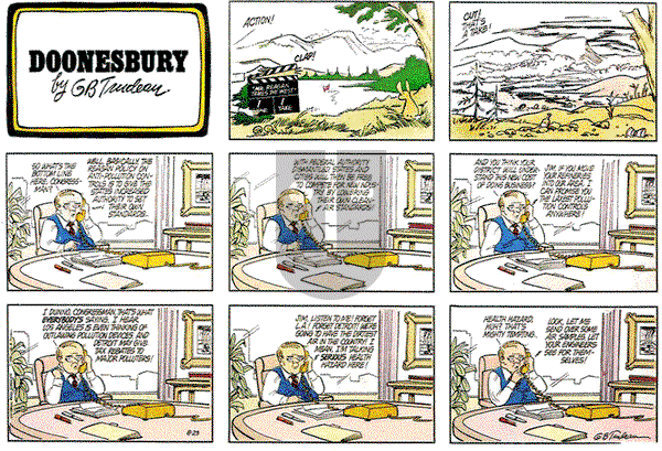 Doonesbury on Sunday August 23, 1981 Comic Strip