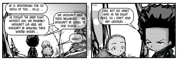 The Boondocks on Saturday January 15, 2000 Comic Strip