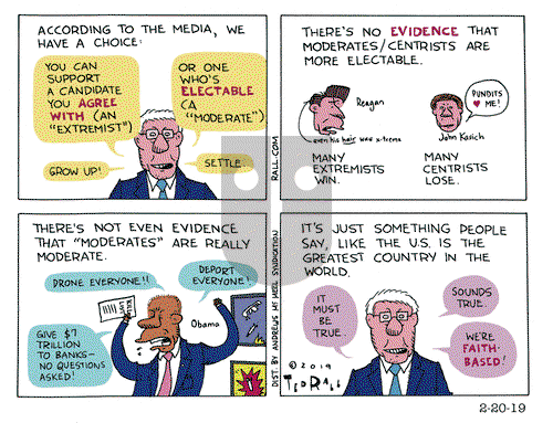 Ted Rall on Wednesday February 20, 2019 Comic Strip