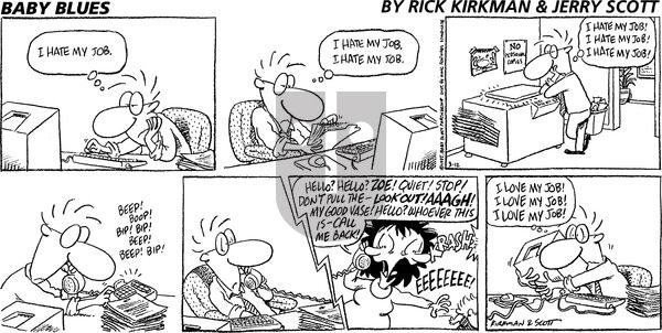 Baby Blues on Sunday March 12, 1995 Comic Strip