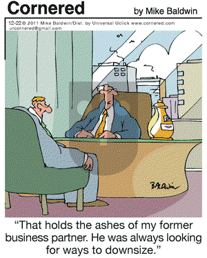 Cornered on Thursday December 22, 2011 Comic Strip