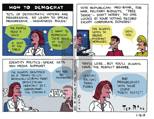 Ted Rall on Friday January 18, 2019 Comic Strip