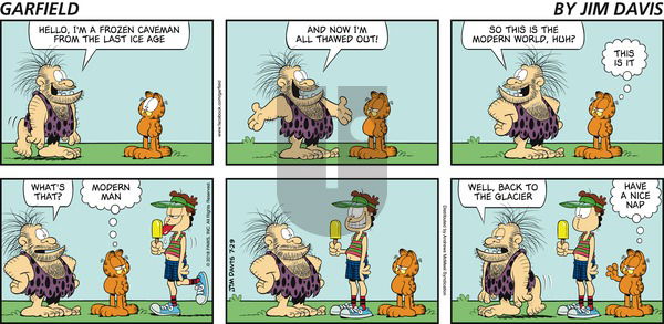 Garfield on Sunday July 29, 2018 Comic Strip