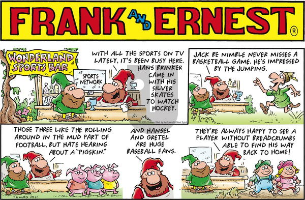 Frank and Ernest on Sunday October 11, 2020 Comic Strip