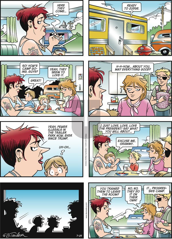 Doonesbury on Sunday July 29, 2018 Comic Strip
