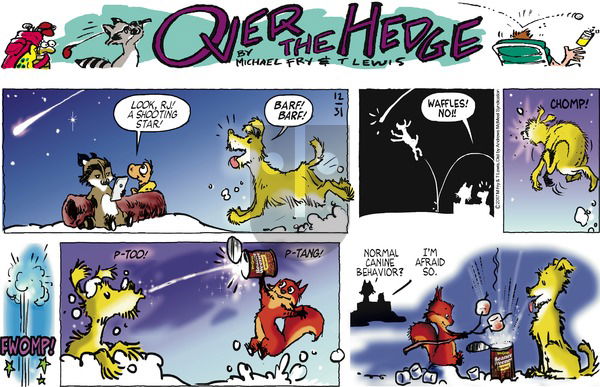 Over the Hedge on Sunday December 31, 2017 Comic Strip