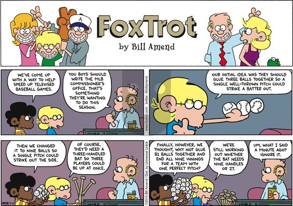 FoxTrot on Sunday April 12, 2015 Comic Strip