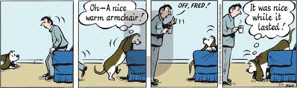 Fred Basset - Tuesday March 31, 2020 Comic Strip