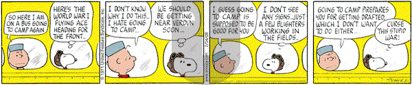 Peanuts on Monday July 14, 2003 Comic Strip