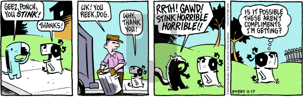 Pooch Cafe on Monday November 17, 2003 Comic Strip