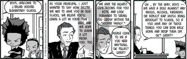 The Boondocks on Tuesday April 8, 2014 Comic Strip