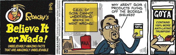 La Cucaracha on Monday September 21, 2020 Comic Strip