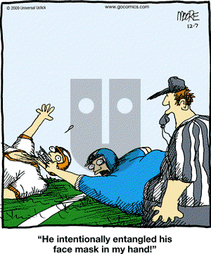 In the Bleachers - Monday December 7, 2009 Comic Strip