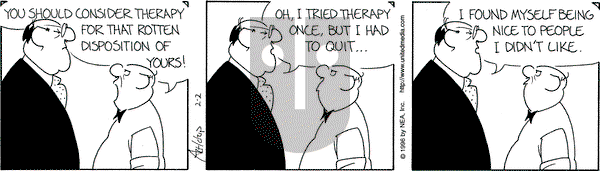 The Born Loser on Friday February 2, 1996 Comic Strip